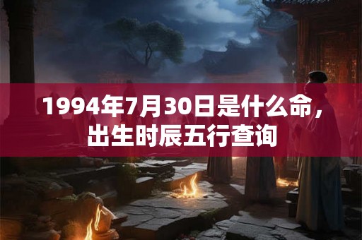 1994年7月30日是什么命,出生时辰五行查询 1994年7月30日是什么命,出生时辰五行查询