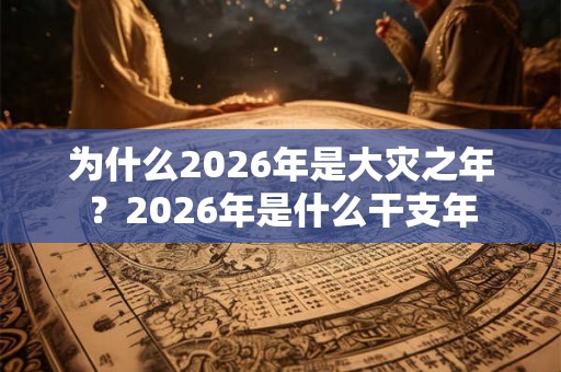 为什么2026年是大灾之年？2026年是什么干支年