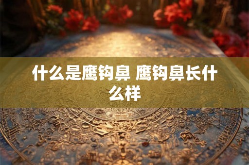 什么是鹰钩鼻 鹰钩鼻长什么样