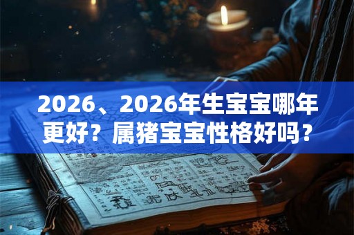 2026、2026年生宝宝哪年更好？属猪宝宝性格好吗？
