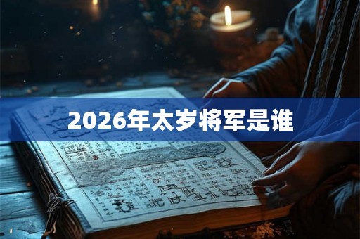 2026年太岁将军是谁