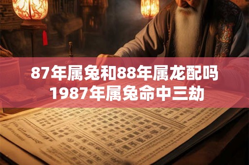 87年属兔和88年属龙配吗 1987年属兔命中三劫