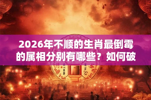 2026年不顺的生肖最倒霉的属相分别有哪些？如何破解呢？