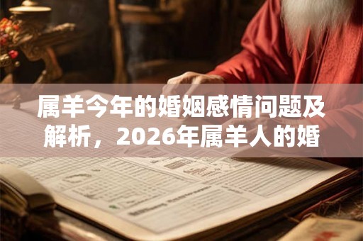 属羊今年的婚姻感情问题及解析，2026年属羊人的婚姻运势