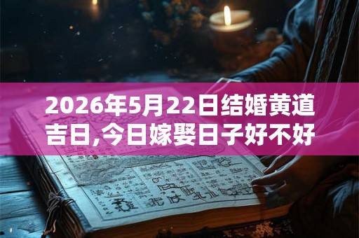 2026年5月22日结婚黄道吉日,今日嫁娶日子好不好