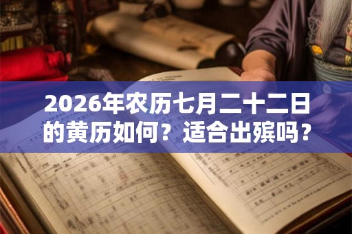 2026年农历七月二十二日的黄历如何？适合出殡吗？