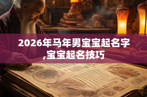 2026年马年男宝宝起名字,宝宝起名技巧