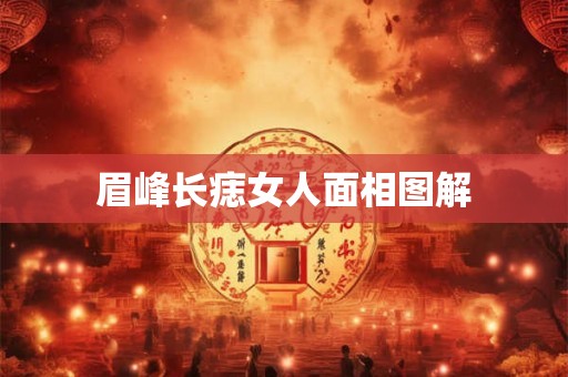 眉峰长痣女人面相图解