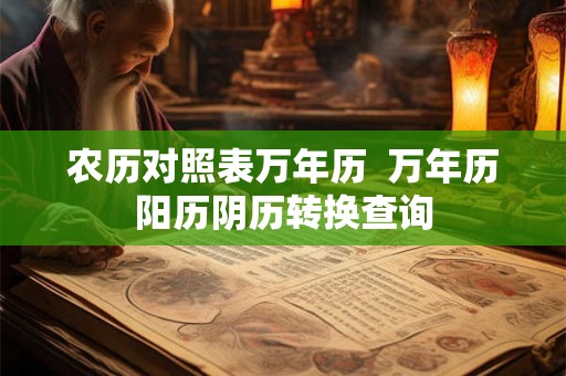 农历对照表万年历  万年历阳历阴历转换查询