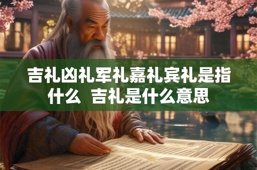 吉礼凶礼军礼嘉礼宾礼是指什么  吉礼是什么意思