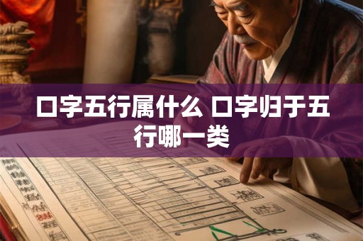 口字五行属什么 口字归于五行哪一类