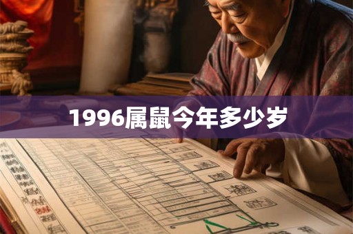 1996属鼠今年多少岁