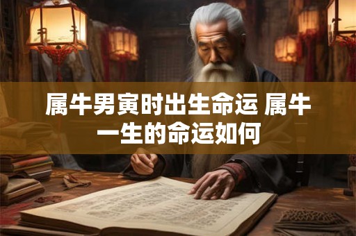 属牛男寅时出生命运 属牛一生的命运如何 属牛男寅时出生命运 属牛一生的命运如何