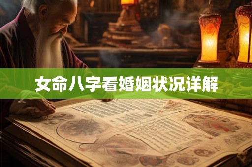 女命八字看婚姻状况详解