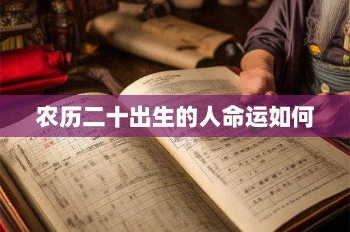 农历二十出生的人命运如何
