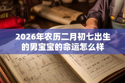 2026年农历二月初七出生的男宝宝的命运怎么样
