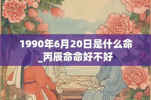 1990年6月20日是什么命_丙辰命命好不好