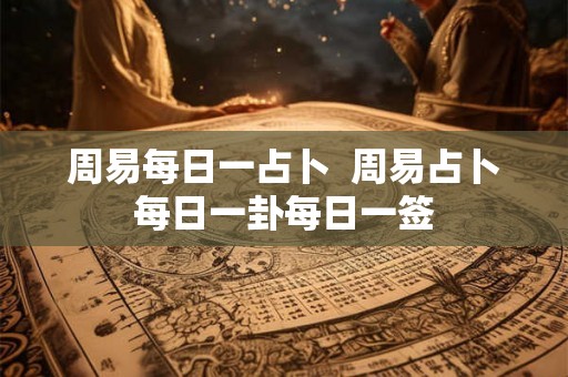 周易每日一占卜  周易占卜每日一卦每日一签