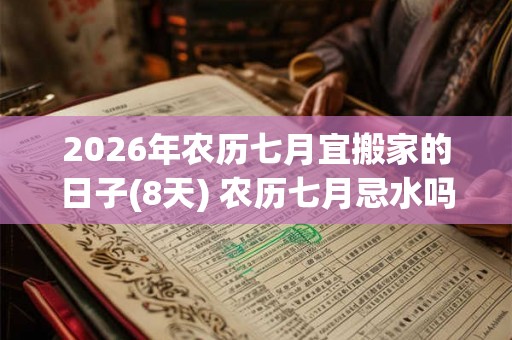 2026年农历七月宜搬家的日子(8天) 农历七月忌水吗