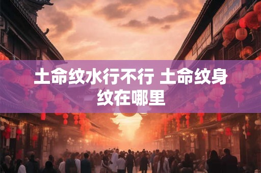 土命纹水行不行 土命纹身纹在哪里