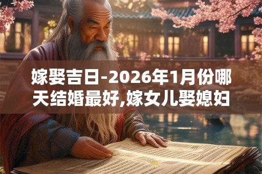 嫁娶吉日-2026年1月份哪天结婚最好,嫁女儿娶媳妇的好日子 嫁娶吉日-2026年1月份哪天结婚最好,嫁女儿娶媳妇的好日子