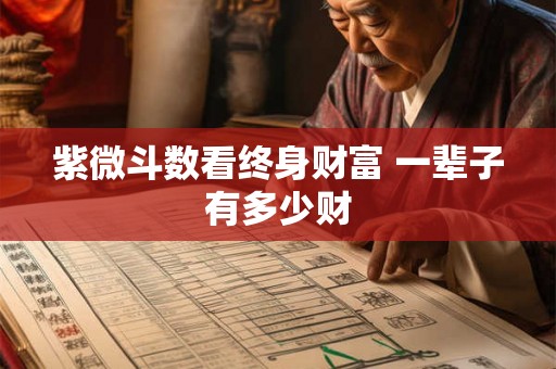 紫微斗数看终身财富 一辈子有多少财