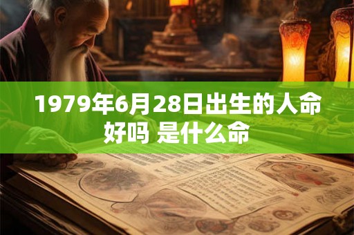 1979年6月28日出生的人命好吗 是什么命
