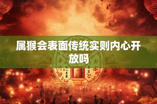 属猴会表面传统实则内心开放吗