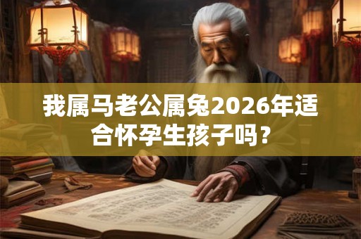 我属马老公属兔2026年适合怀孕生孩子吗？