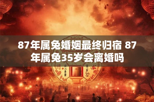 87年属兔婚姻最终归宿 87年属兔35岁会离婚吗