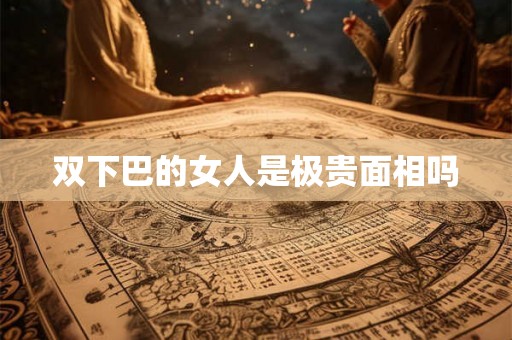 双下巴的女人是极贵面相吗