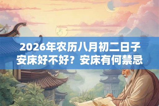 2026年农历八月初二日子安床好不好？安床有何禁忌？