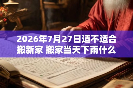 2026年7月27日适不适合搬新家 搬家当天下雨什么寓意 2026年7月27日适不适合搬新家 搬家当天下雨什么寓意