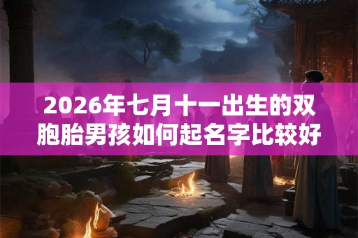 2026年七月十一出生的双胞胎男孩如何起名字比较好听 2026年七月十一出生的双胞胎男孩如何起名字比较好听
