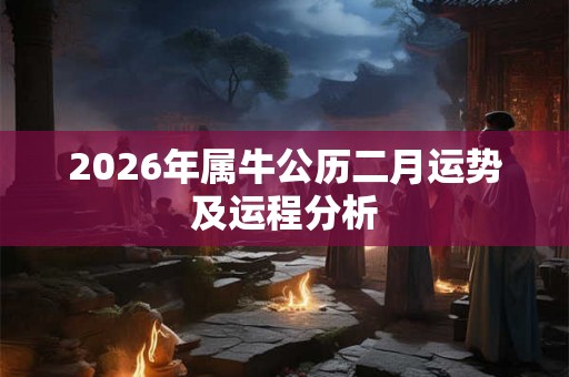 2026年属牛公历二月运势及运程分析
