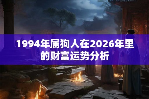 1994年属狗人在2026年里的财富运势分析 1994年属狗人在2026年里的财富运势分析