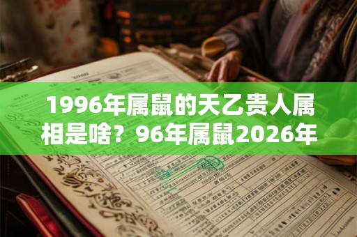 1996年属鼠的天乙贵人属相是啥？96年属鼠2026年运势如何？