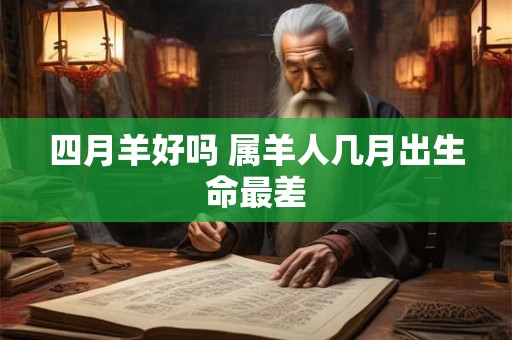 四月羊好吗 属羊人几月出生命最差