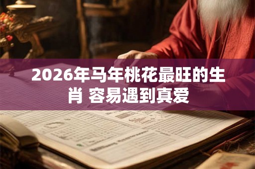2026年马年桃花最旺的生肖 容易遇到真爱 2026年马年桃花最旺的生肖 容易遇到真爱