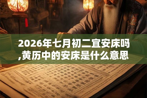 2026年七月初二宜安床吗,黄历中的安床是什么意思