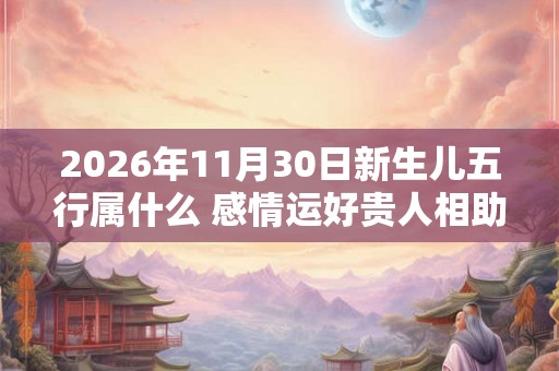 2026年11月30日新生儿五行属什么 感情运好贵人相助