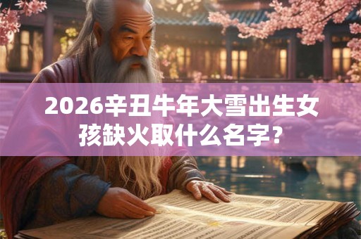 2026辛丑牛年大雪出生女孩缺火取什么名字? 2026辛丑牛年大雪出生女孩缺火取什么名字?