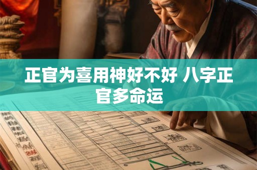 正官为喜用神好不好 八字正官多命运 正官为喜用神好不好 八字正官多命运