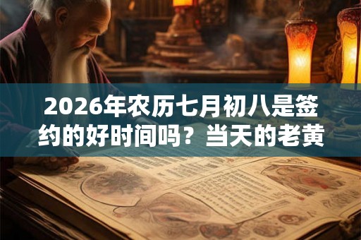 2026年农历七月初八是签约的好时间吗？当天的老黄历好吗？