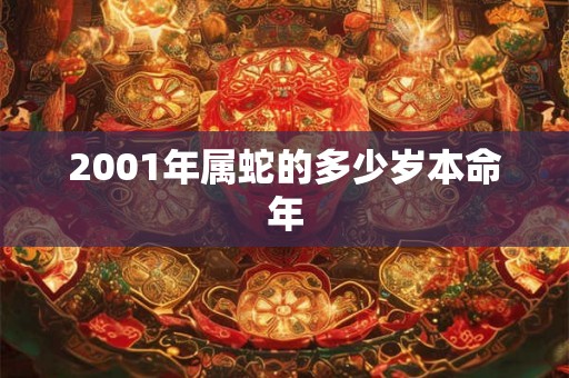 2001年属蛇的多少岁本命年