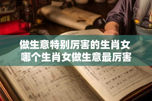做生意特别厉害的生肖女 哪个生肖女做生意最厉害