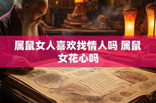 属鼠女人喜欢找情人吗 属鼠女花心吗
