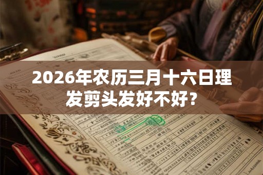 2026年农历三月十六日理发剪头发好不好？