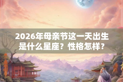 2026年母亲节这一天出生是什么星座？性格怎样？