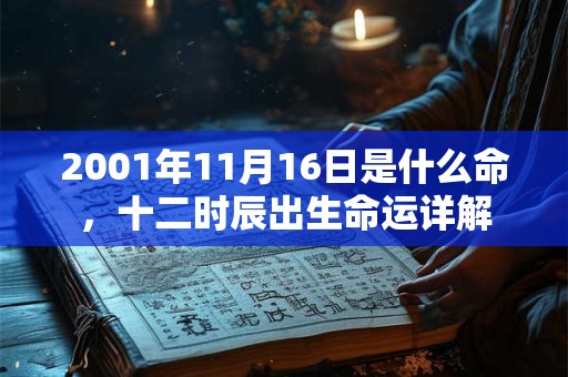 2001年11月16日是什么命，十二时辰出生命运详解